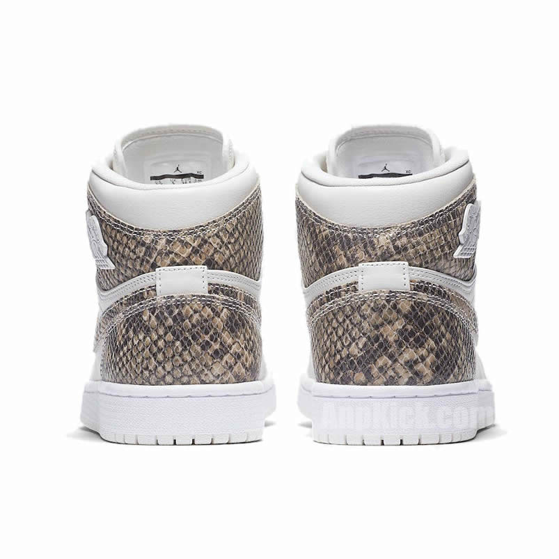 Air Jordan 1 Retro High 'Snakeskin' White Shoes AH7389-004