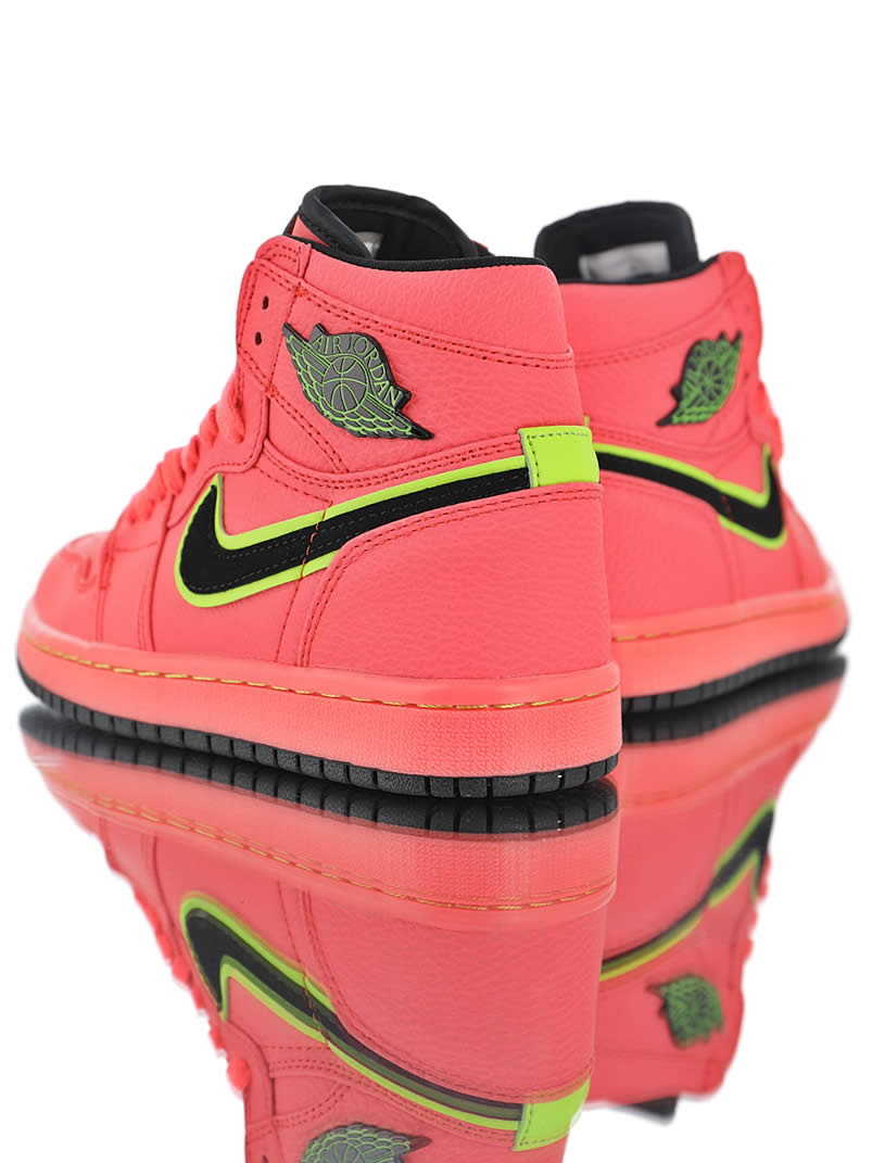 Air Jordan 1 Retro Premium Hot Punch Pink Pics Womens Aq9131 600 (6) - www.newkick.vip