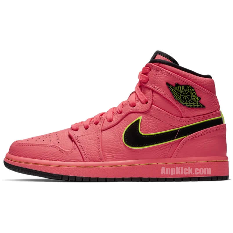 Air Jordan 1 Retro Premium Hot Punch Pink Womens Aq9131 600 (1) - www.newkick.vip