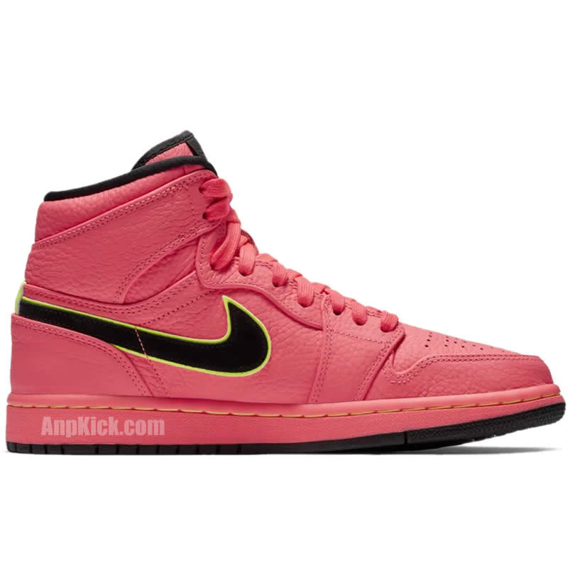 Air Jordan 1 Retro Premium Hot Punch Pink Womens Aq9131 600 (2) - www.newkick.vip