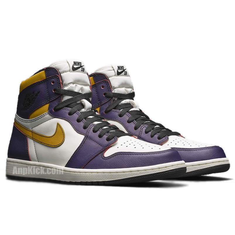 Nike Sb Air Jordan 1 Lakers Chicago Court Purple Cd6578 507 (3) - www.newkick.vip