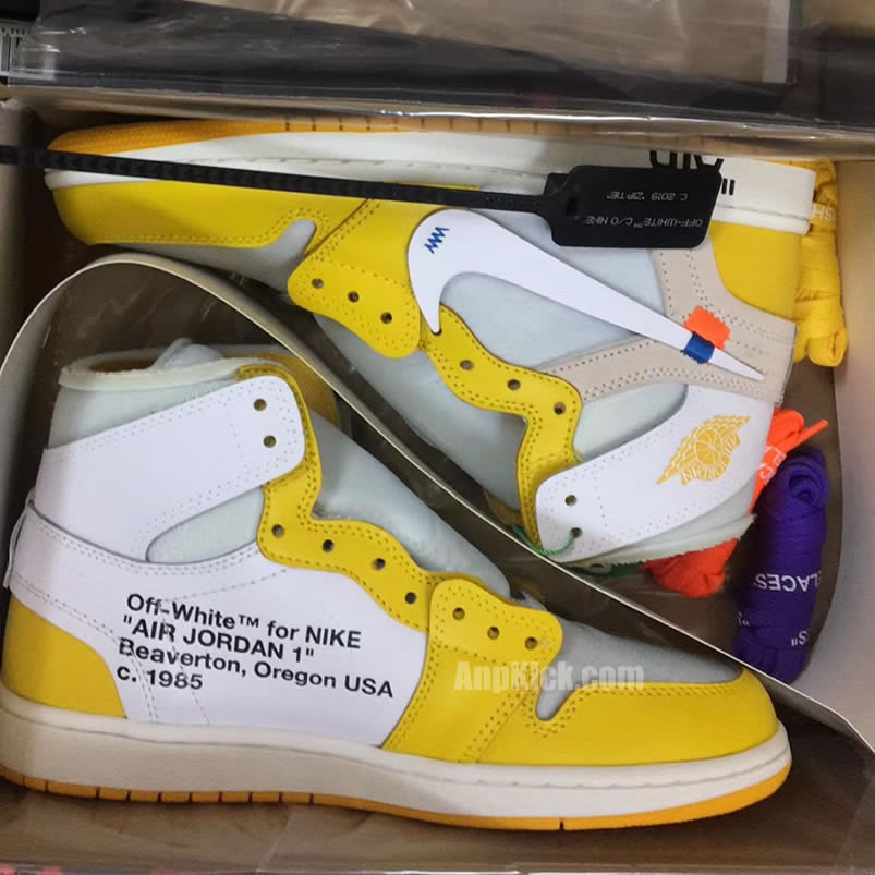 Off White Air Jordan 1 Yellow Chicago New Release For Sale (7) - www.newkick.vip