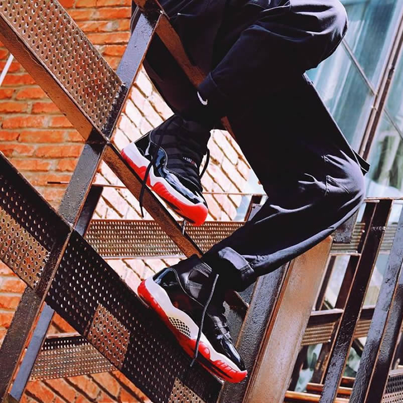Air Jordan 11 Bred 2019 Black Red On Feet Release Date 378037 061 (1) - www.newkick.vip Air Jordan 11 Bred 2019 Black Red On Feet Release Date 378037 061 (1) - www.newkick.vip