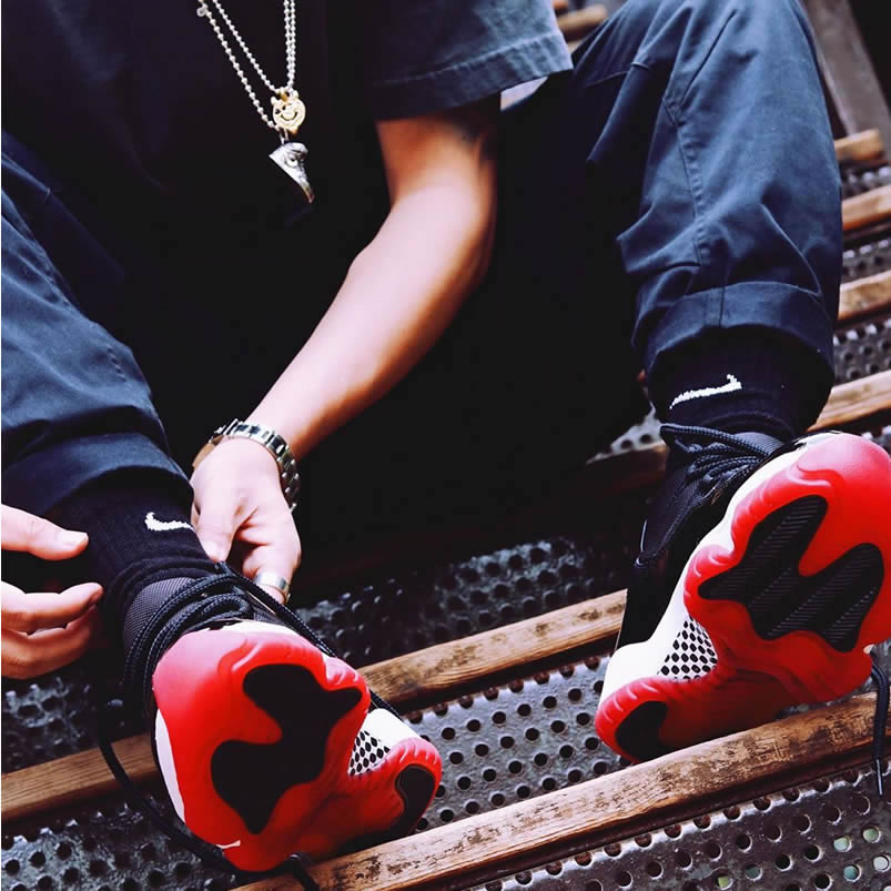 Air Jordan 11 Bred 2019 Black Red On Feet Release Date 378037 061 (2) - www.newkick.vip Air Jordan 11 Bred 2019 Black Red On Feet Release Date 378037 061 (2) - www.newkick.vip