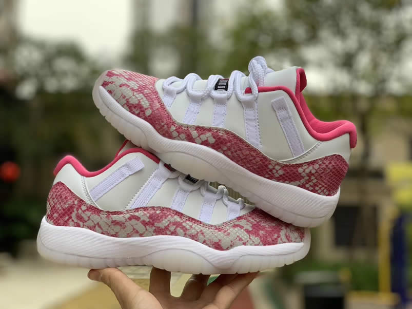 Air Jordan 11 Low Womens Wmns Snakeskin 2019 Pink Shoes Ah7860 106 (1) - www.newkick.vip