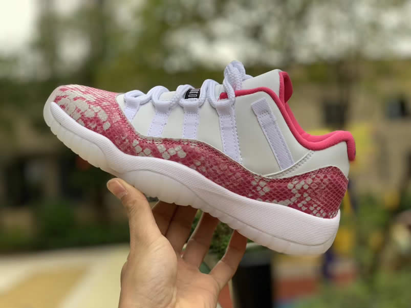 Air Jordan 11 Low Womens Wmns Snakeskin 2019 Pink Shoes Ah7860 106 (2) - www.newkick.vip