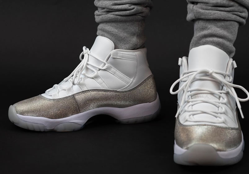 Air Jordan 11 Retro Wmns Metallic Silver Vast Grey On Feet Ar0715 100 (3) - www.newkick.vip