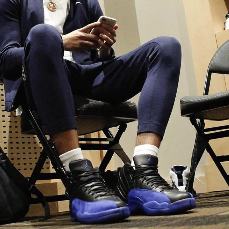 Air Jordan 12 Black Game Royal Black And Blue 2019 On Foot Release Date 130690 014 (2) - www.newkick.vip Air Jordan 12 Black Game Royal Black And Blue 2019 On Foot Release Date 130690 014 (2) - www.newkick.vip