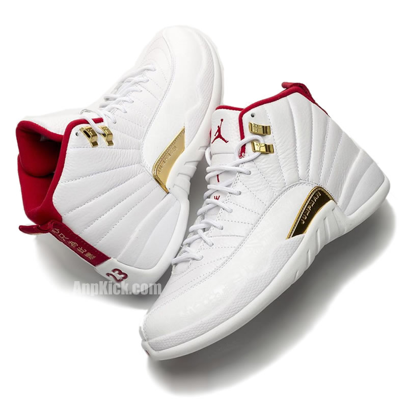 Air Jordan 12 Fiba 2019 White University Red Gold 130690 107 (3) - www.newkick.vip Air Jordan 12 Fiba 2019 White University Red Gold 130690 107 (3) - www.newkick.vip