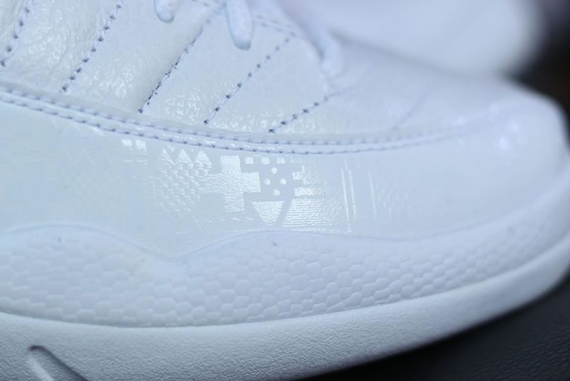 Air Jordan 12 Fiba 2019 White University Red Gold 130690 107 (10) - www.newkick.vip