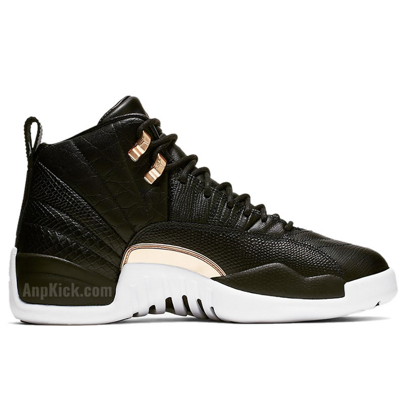 Air Jordan 12 Wmns Snakeskin Midnight Black White Gold Ao6068 007 (2) - www.newkick.vip Air Jordan 12 Wmns Snakeskin Midnight Black White Gold Ao6068 007 (2) - www.newkick.vip