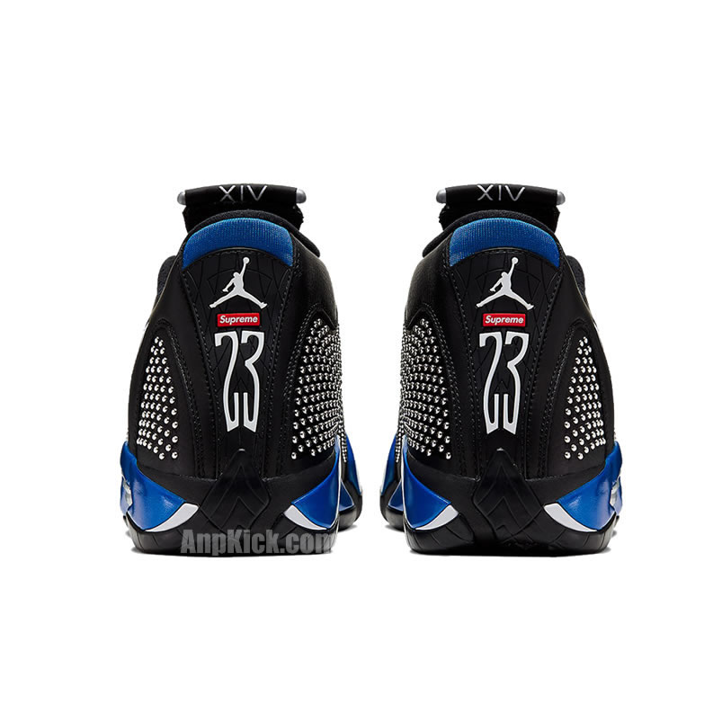 Supreme Air Jordan 14 Retro Black Blue Release Price Bv7630 004 (5) - www.newkick.vip