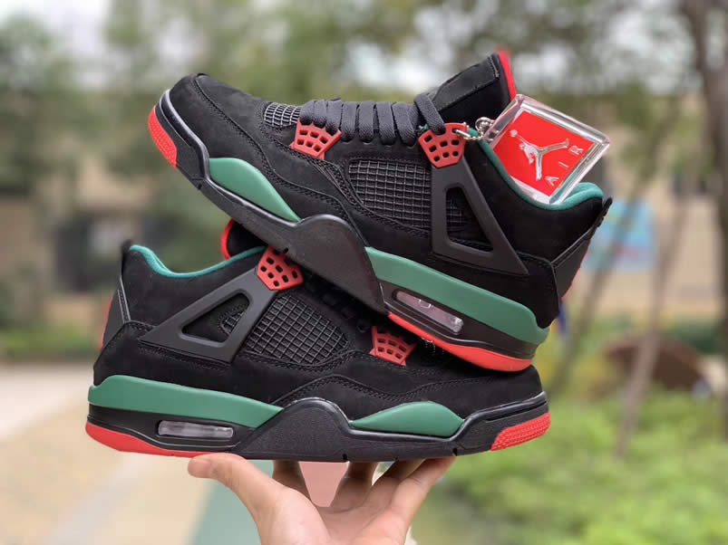 Air Jordan 4 NRG Colorways Gorge Green x Gucci-Inspired AJ4 Release AQ3816-063 Pics