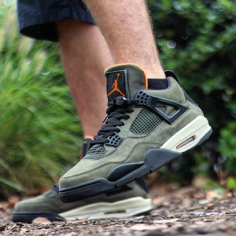Undefeated Air Jordan 4 Retro Jordan Iv Undftd Deep Green On Feet Jbm351 M1 (2) - www.newkick.vip