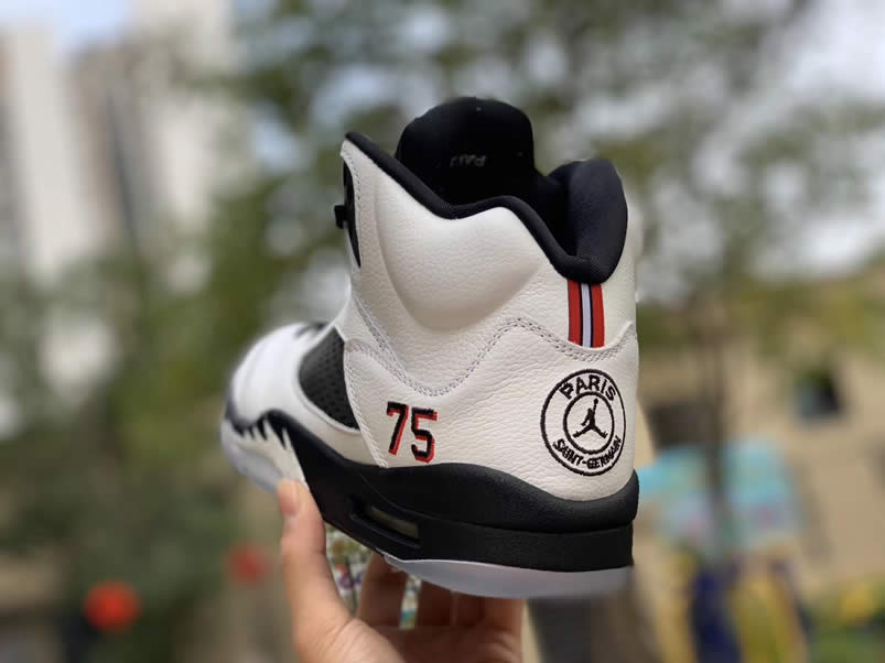 Air Jordan 5 Paris Saint Germain Friends Family Psg White Av9175 101 Detail Pics (6) - www.newkick.vip Air Jordan 5 Paris Saint Germain Friends Family Psg White Av9175 101 Detail Pics (6) - www.newkick.vip