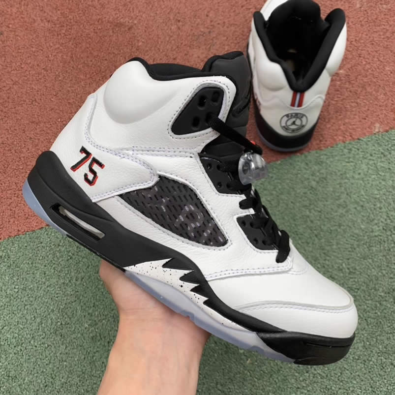 Air Jordan 5 Paris Saint Germain Friends Family Psg White Av9175 101 Detail Pics (7) - www.newkick.vip Air Jordan 5 Paris Saint Germain Friends Family Psg White Av9175 101 Detail Pics (7) - www.newkick.vip