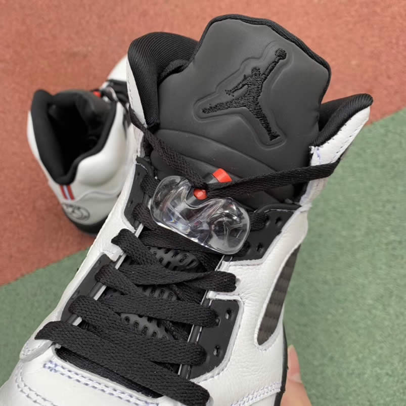 Air Jordan 5 Paris Saint Germain Friends Family Psg White Av9175 101 Detail Pics (12) - www.newkick.vip