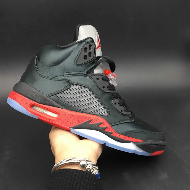 Air Jordan 5 Satin Bred Black University Red For Sale On Feet Outfit 136027 006 (3) - www.newkick.vip Air Jordan 5 Satin Bred Black University Red For Sale On Feet Outfit 136027 006 (3) - www.newkick.vip