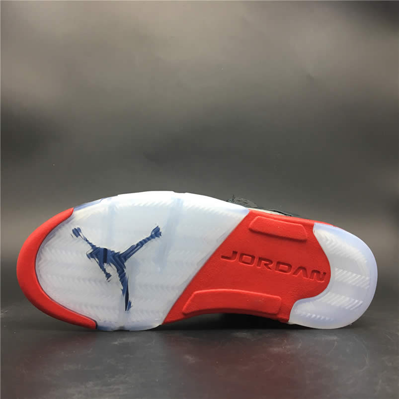 Air Jordan 5 Satin Bred Black University Red For Sale On Feet Outfit 136027 006 (8) - www.newkick.vip