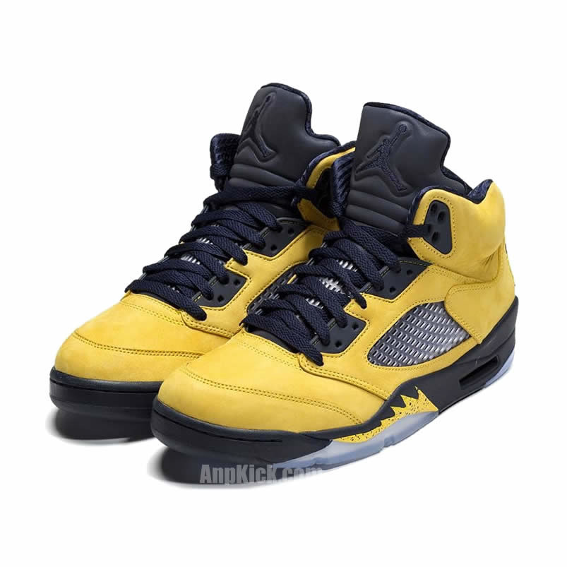 Air Jordan 5 Sp Yellow Michigan 2019 Inspire Cq9541 704 (3) - www.newkick.vip