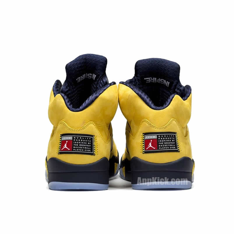Air Jordan 5 Sp Yellow Michigan 2019 Inspire Cq9541 704 (4) - www.newkick.vip
