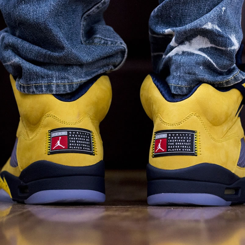 Air Jordan 5 Sp Yellow Michigan 2019 Inspire On Feet Cq9541 704 (2) - www.newkick.vip