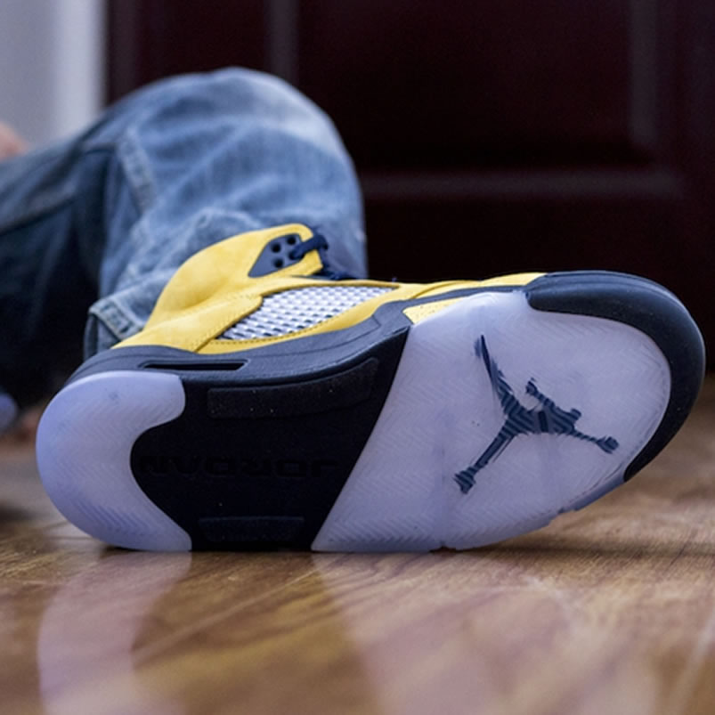 Air Jordan 5 Sp Yellow Michigan 2019 Inspire On Feet Cq9541 704 (3) - www.newkick.vip