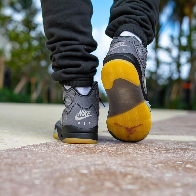 Off White Air Jordan 5 Black 2020 On Feet Release Date Ct8480 001 (6) - www.newkick.vip