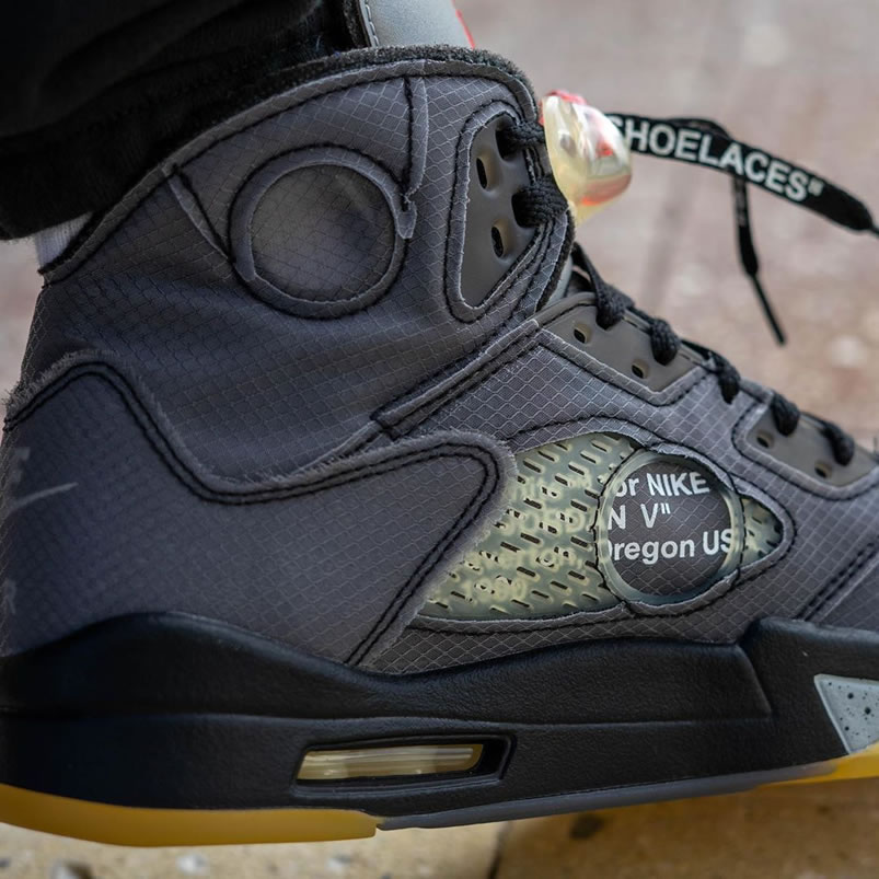 Off White Air Jordan 5 Black 2020 On Feet Release Date Ct8480 001 (8) - www.newkick.vip