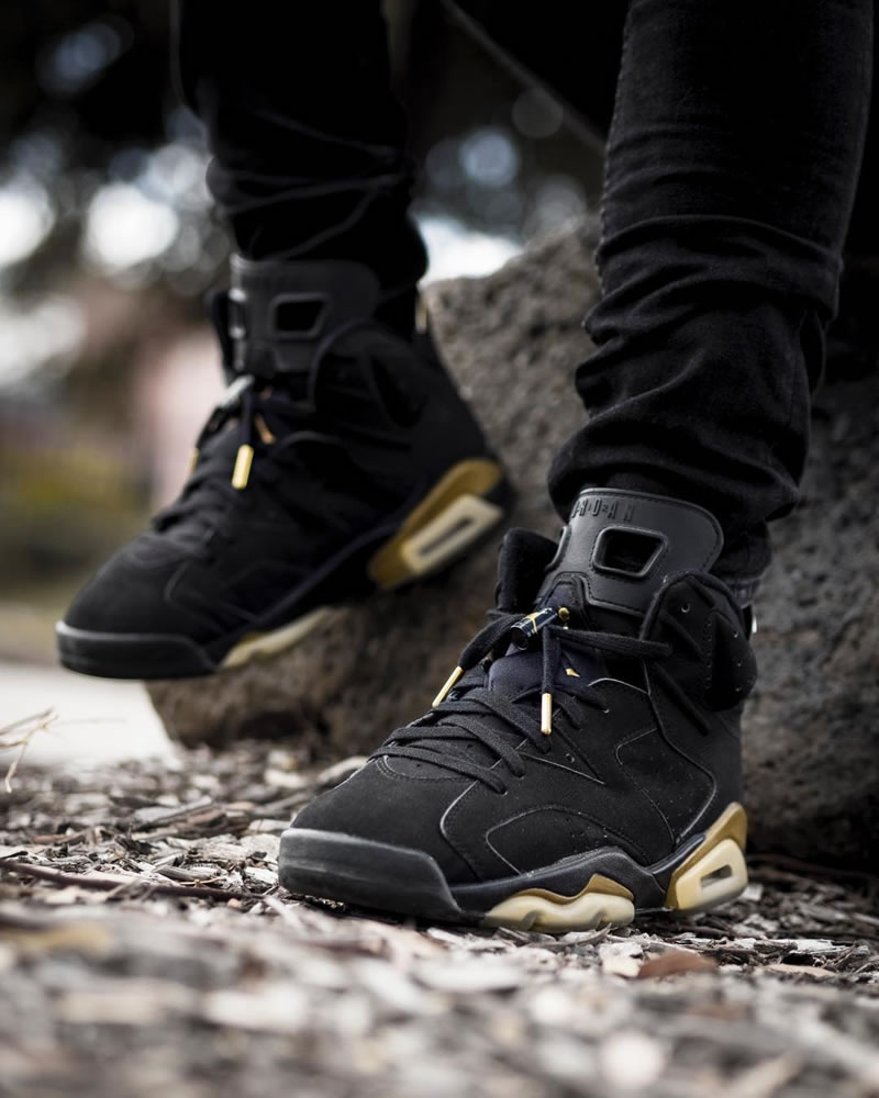 Air Jordan 6 Retro Dmp 2020 Black Gold On Feet Release Date Ct4954 007 (1) - www.newkick.vip
