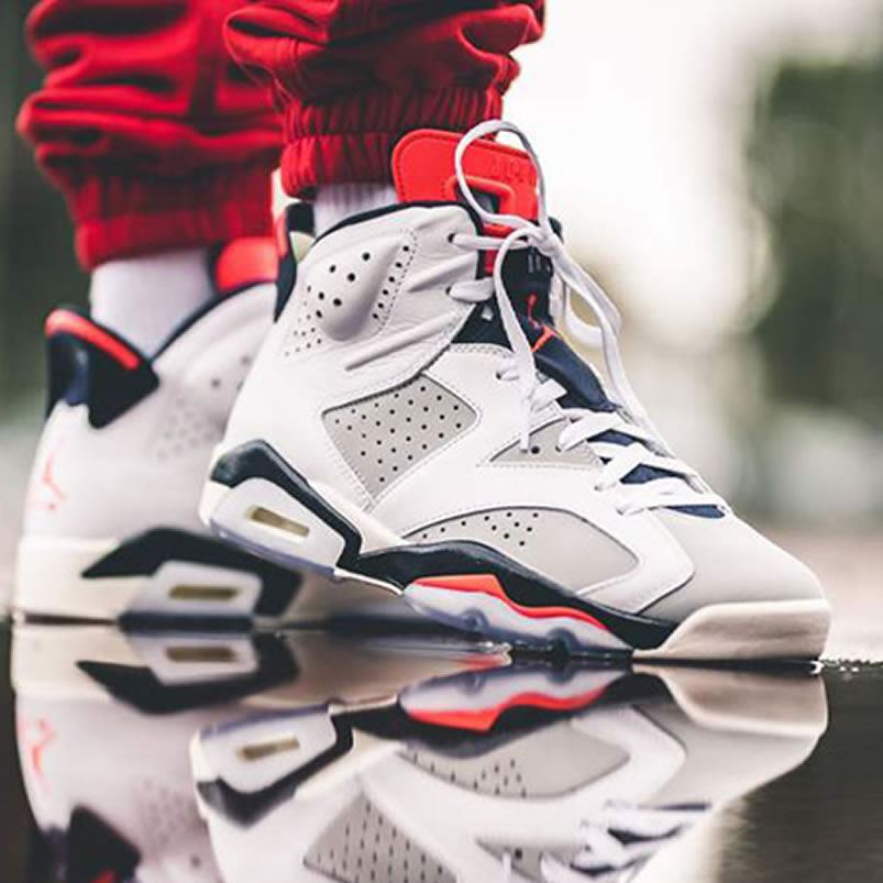 Air Jordan 6 Tinker Hatfield White Infrared On Feet 384664 104 (1) - www.newkick.vip