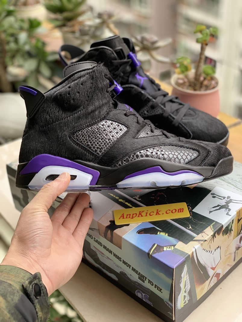 Air Jordan 6 Prm Pony Hair Black Cow Fur Social Status Ar2257 005 (1) - www.newkick.vip