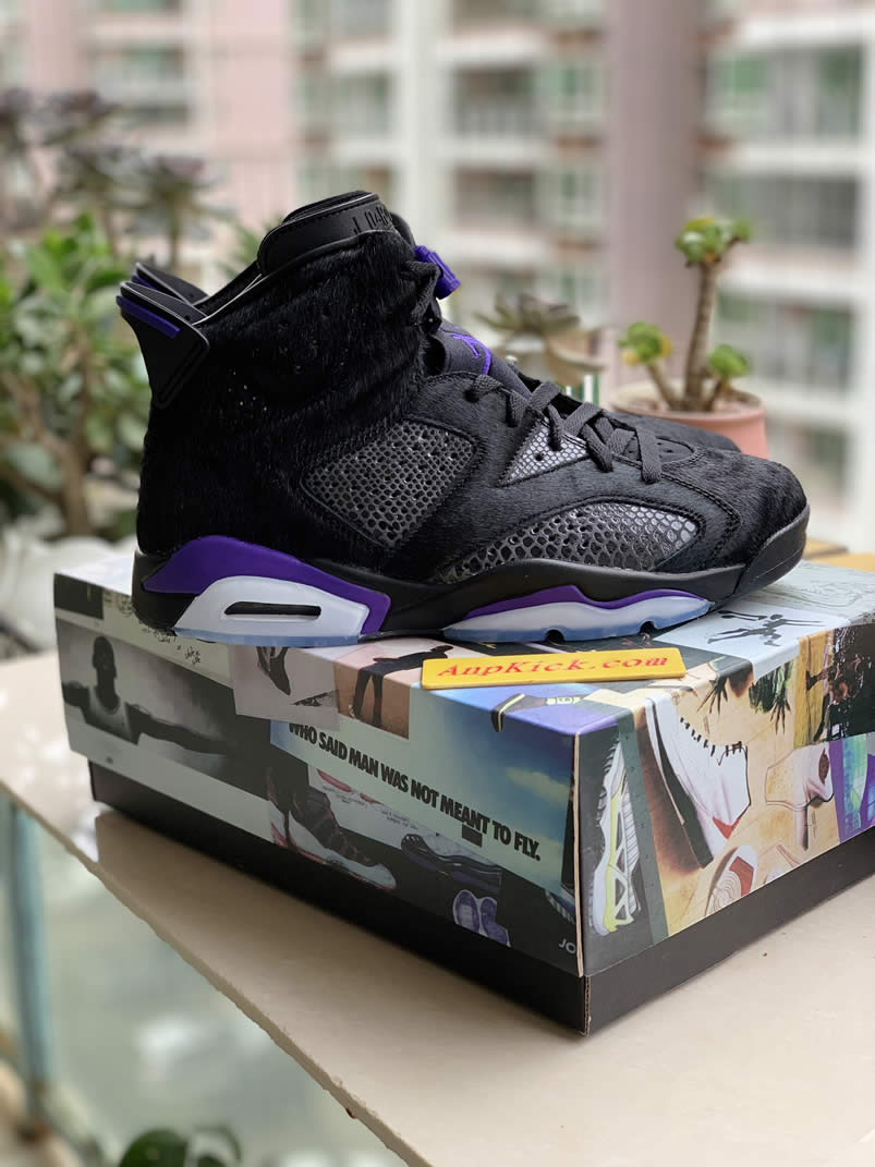 Air Jordan 6 Prm Pony Hair Black Cow Fur Social Status Ar2257 005 (2) - www.newkick.vip