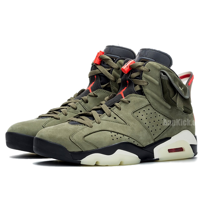 Travis Scott Air Jordan 6 Olive Cactus Jack For Sale Cn1084 200 (1) - www.newkick.vip