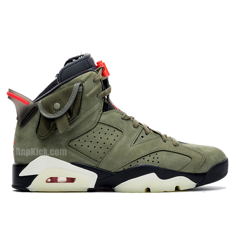 Travis Scott Air Jordan 6 Olive Cactus Jack For Sale Cn1084 200 (2) - www.newkick.vip