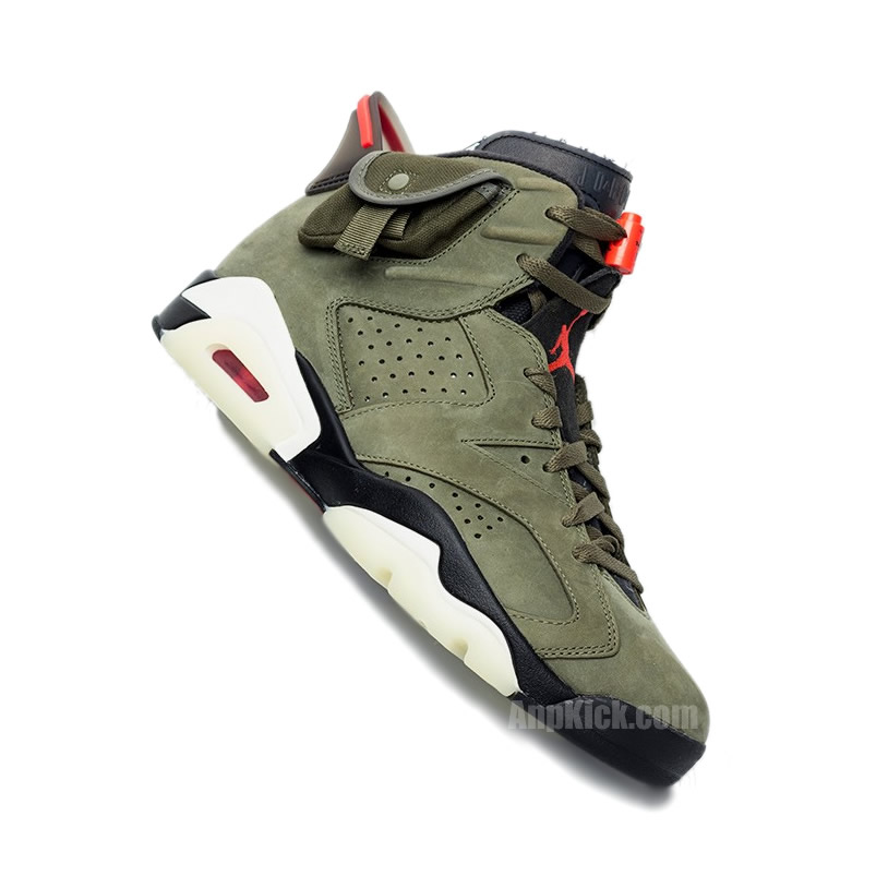 Travis Scott Air Jordan 6 Olive Cactus Jack For Sale Cn1084 200 (3) - www.newkick.vip