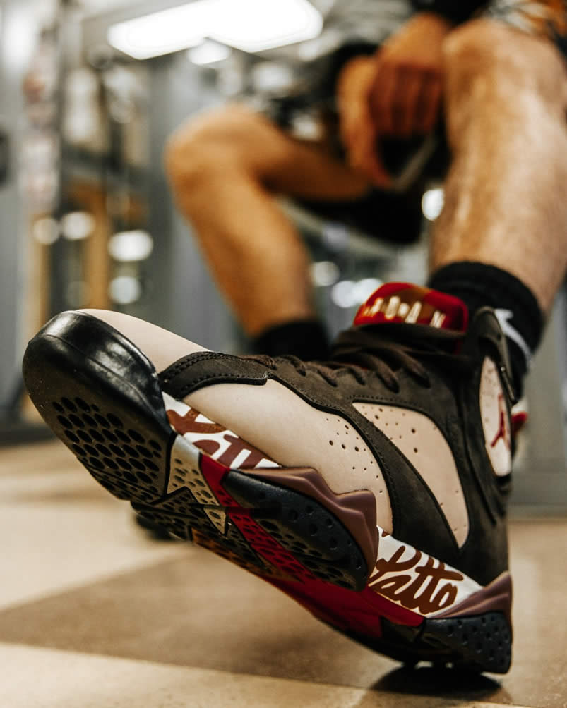 Patta Air Jordan 7 Og Sp Mahogany On Feet Price Release Date At3375 200 (4) - www.newkick.vip