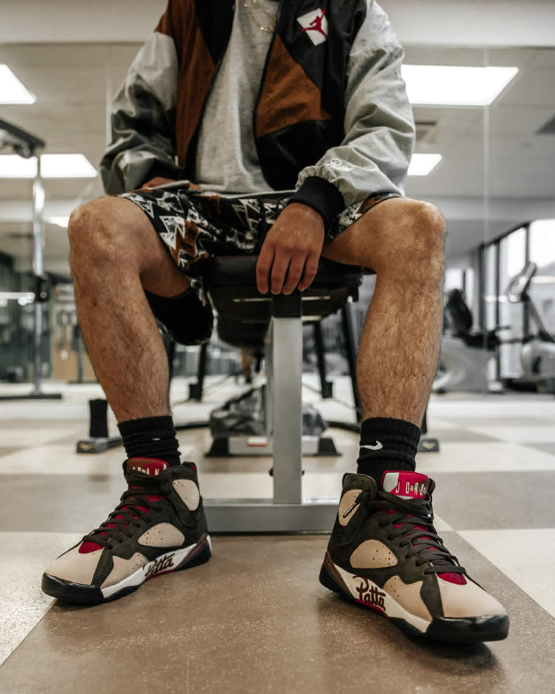 Patta Air Jordan 7 Og Sp Mahogany On Feet Price Release Date At3375 200 (3) - www.newkick.vip