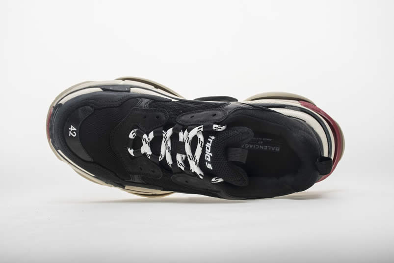 Balenciaga Triple S Sneakers Black Red Shoes 483513w06e1 1000 (10) - www.newkick.vip