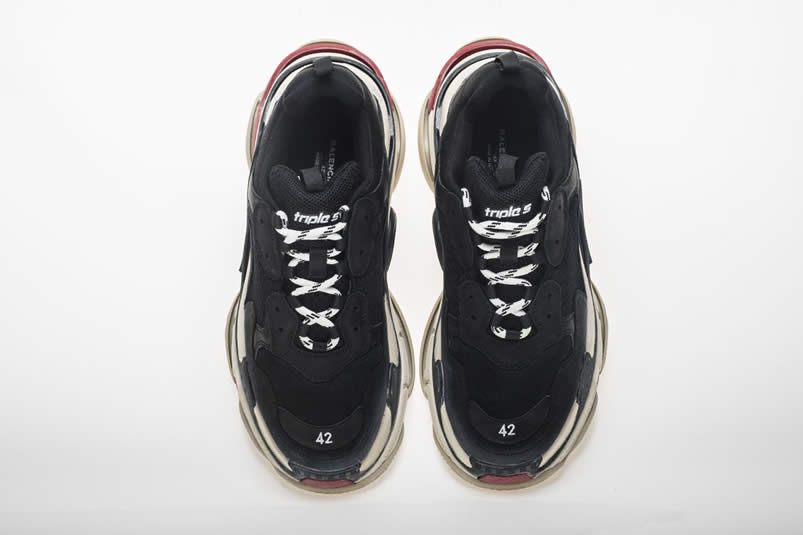 Balenciaga Triple S Sneakers Black Red Shoes 483513w06e1 1000 (28) - www.newkick.vip