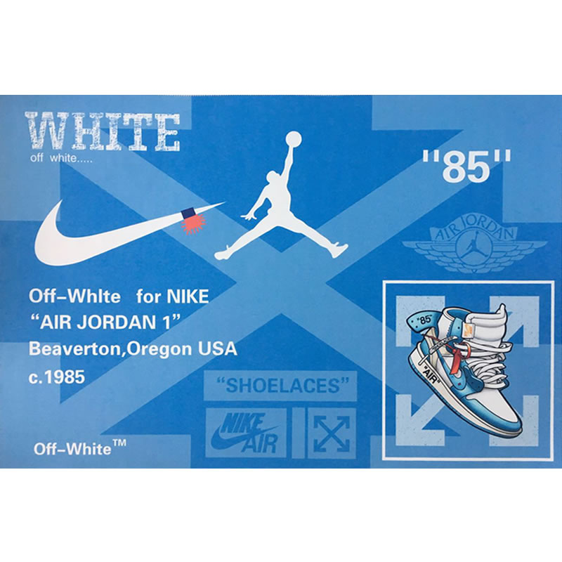 Off White Air Jordan Blue - www.newkick.vip