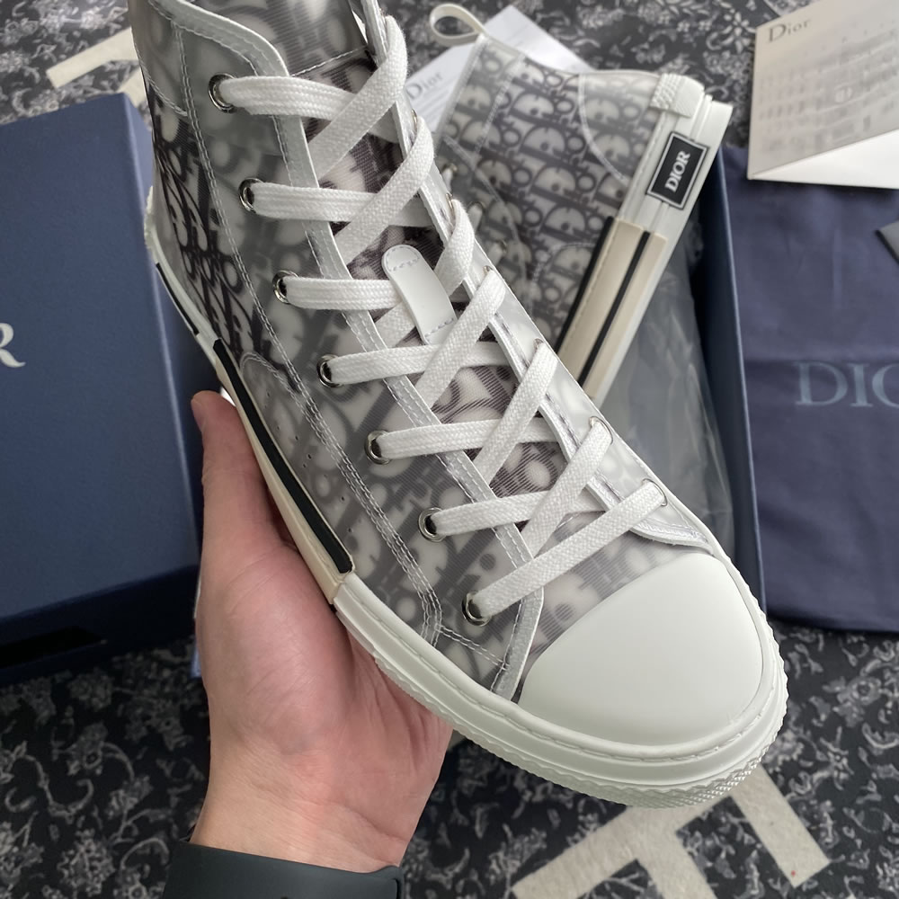 B23 Dior Oblique Shoes White Black (10) - www.newkick.vip