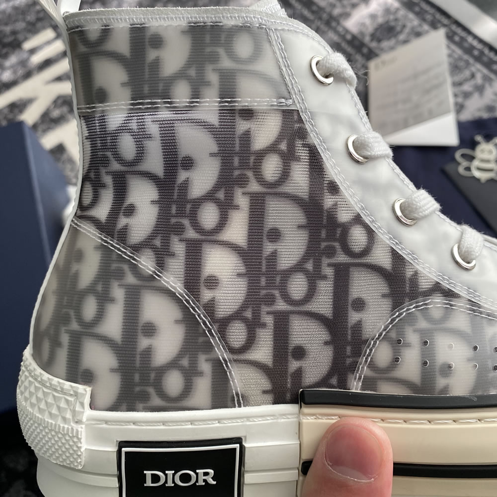 B23 Dior Oblique Shoes White Black (11) - www.newkick.vip