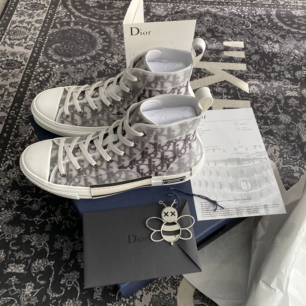 B23 Dior Oblique Shoes White Black (15) - www.newkick.vip