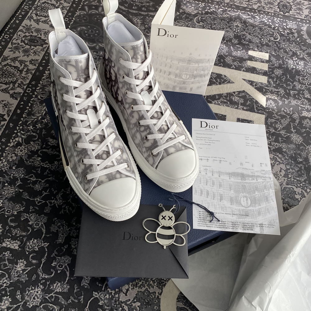 B23 Dior Oblique Shoes White Black (16) - www.newkick.vip