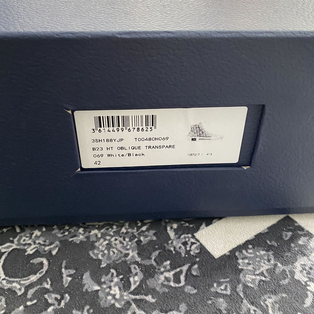 B23 Dior Oblique Shoes White Black (18) - www.newkick.vip