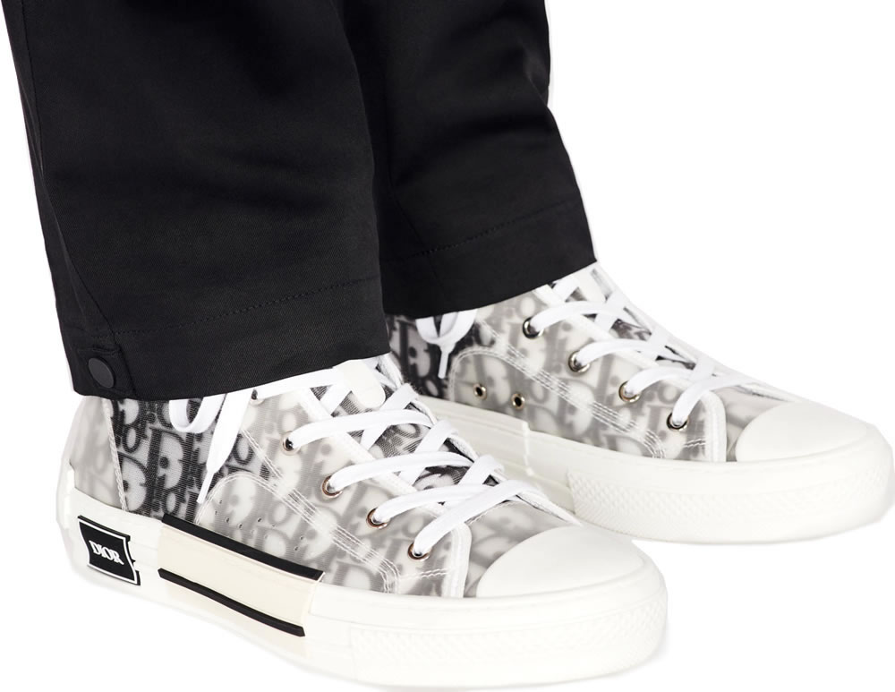 B23 Dior Oblique Shoes White Black (8) - www.newkick.vip