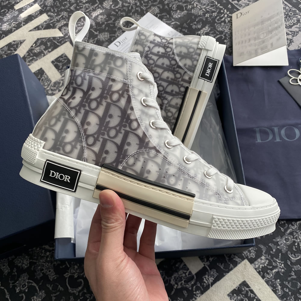 B23 Dior Oblique Shoes White Black (9) - www.newkick.vip