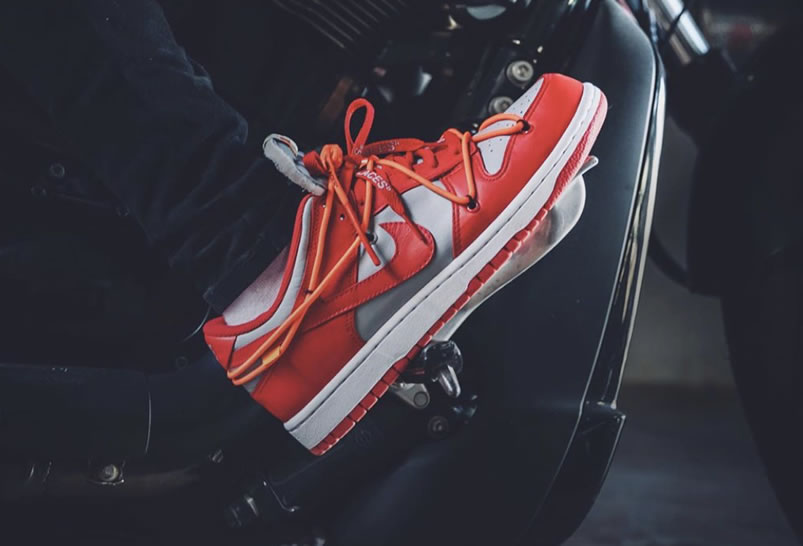 Off White Nike Dunk Low University Red Grey On Feet Release Date Ct0856 600 (3) - www.newkick.vip
