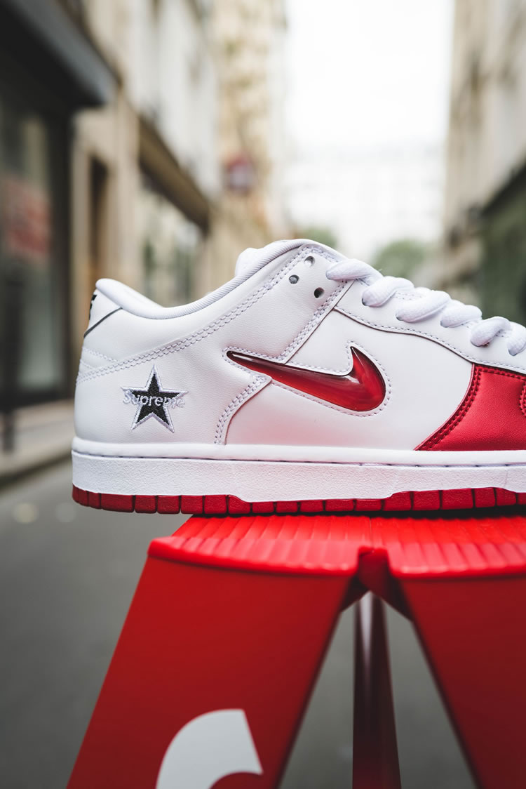 Supreme Nike Sb Dunk Low Red White 2019 Shoes Ck3480 600 (12) - www.newkick.vip
